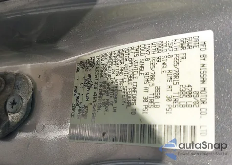 2003 Nissan Frontier Xe from USA, damaged, VIN 1N6DD26T43C403496